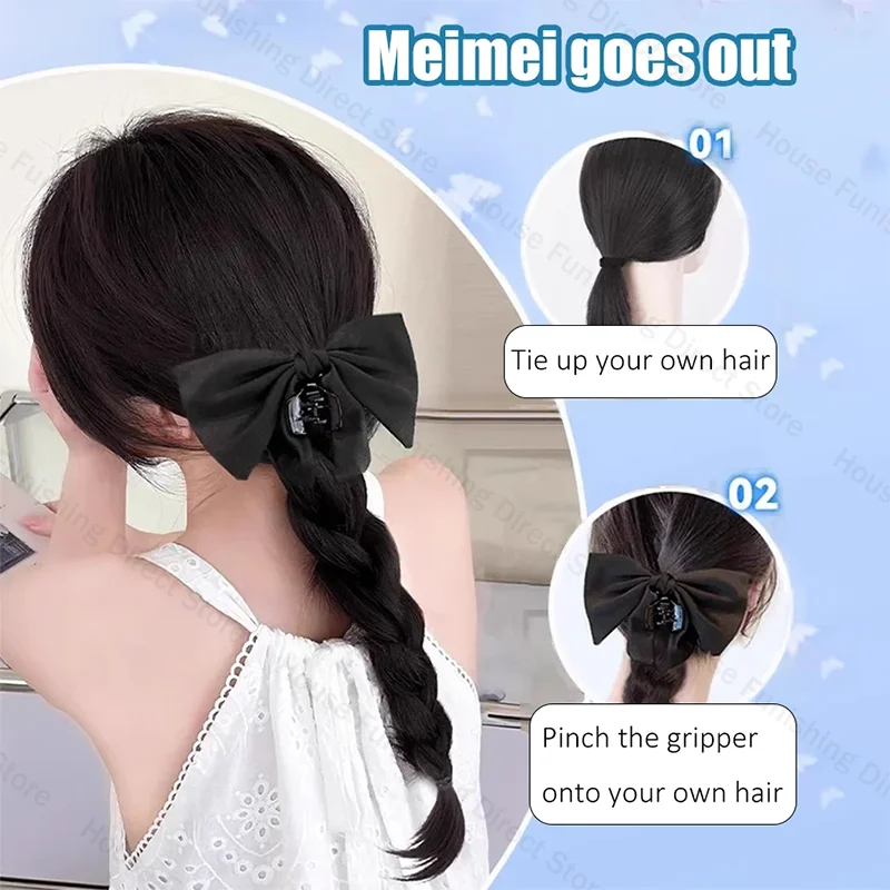 NEW Claw Clip Bow Wig Ponytail - огляд і ціна Cosplay Prop Bow