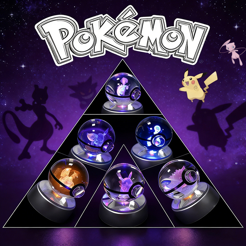 Pokemon Crystal Poké Ball 3D E - огляд і ціна Cosplay Fireball Prop