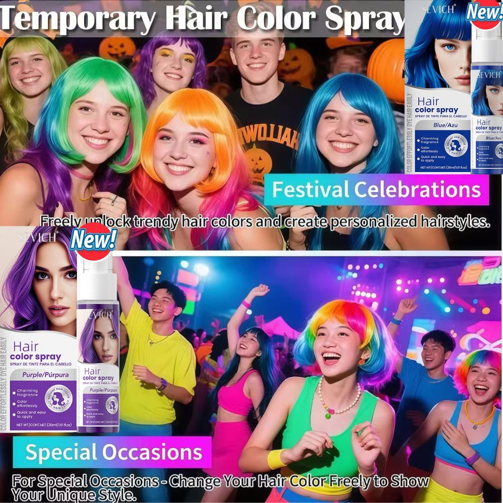 8 Colors Hair Color Spray Disp - огляд і ціна Hair Spray Color