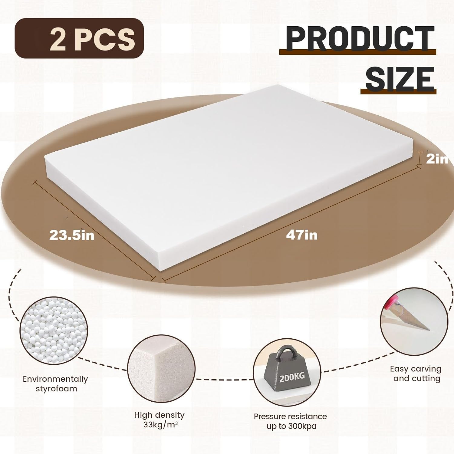 High Density XPS Large Foam Bo - огляд і ціна Easy Cosplay Prop