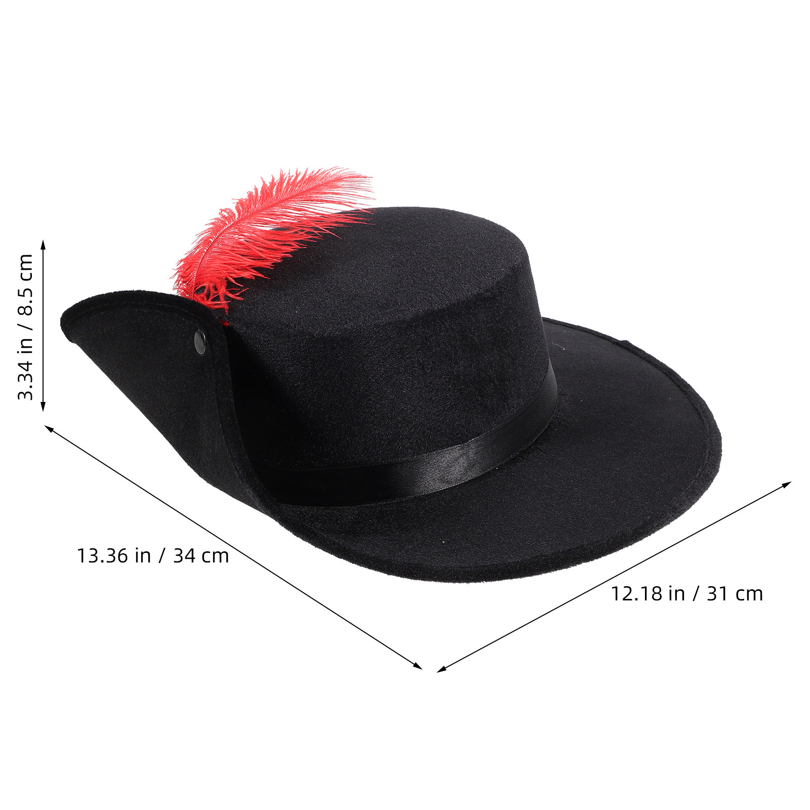 Reusable Plume Carnival Hat Fe - огляд і ціна Easy Cosplay Prop