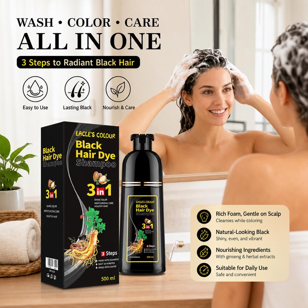 3 In 1 Easy Hair Dye Shampoo I - огляд і ціна Hair Spray Color